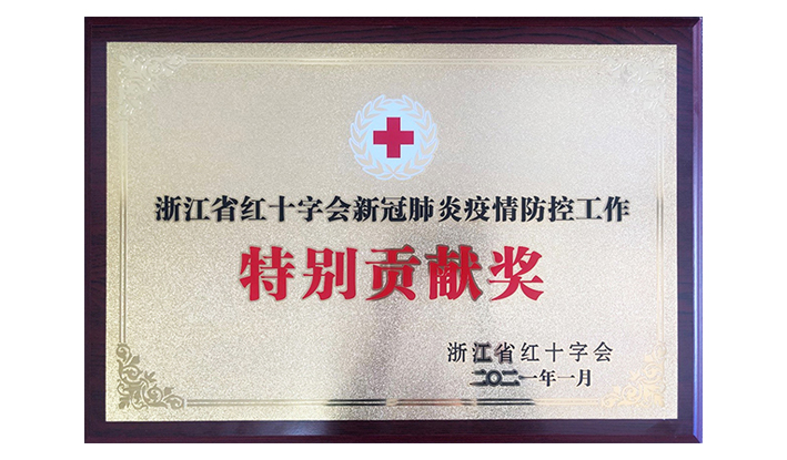 浙江省红十字会授予爱游戏在线注册-官方网站“新冠疫情防控特别贡献奖”
